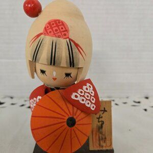 Vintage wood wooden Keisha Doll hard to find beautiful